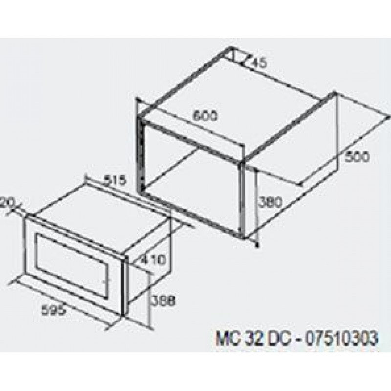 Lò vi sóng âm tủ CATA MC 32 DC