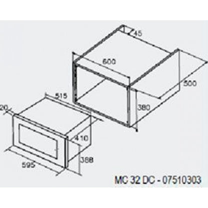 Lò vi sóng âm tủ CATA MC 32 DC