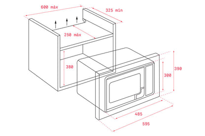 Lò vi sóng âm tủ TEKA MS 620 BIH