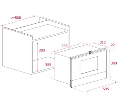 Lò vi sóng âm tủ TEKA MS 622 BIS L