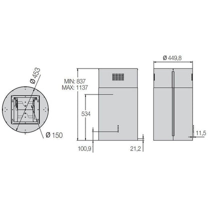 Máy hút mùi đảo FAGOR CFC-40AIXA