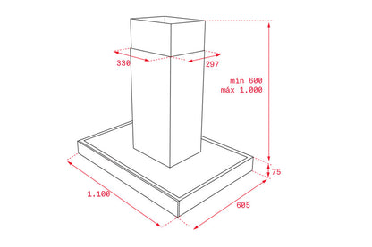 Máy hút mùi đảo TEKA DPL 1185 ISLAND