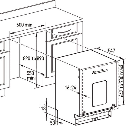 Máy rửa bát âm tủ BRANDT VH1144J