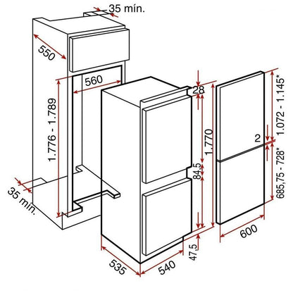 Tủ lạnh đơn TEKA CI2 350