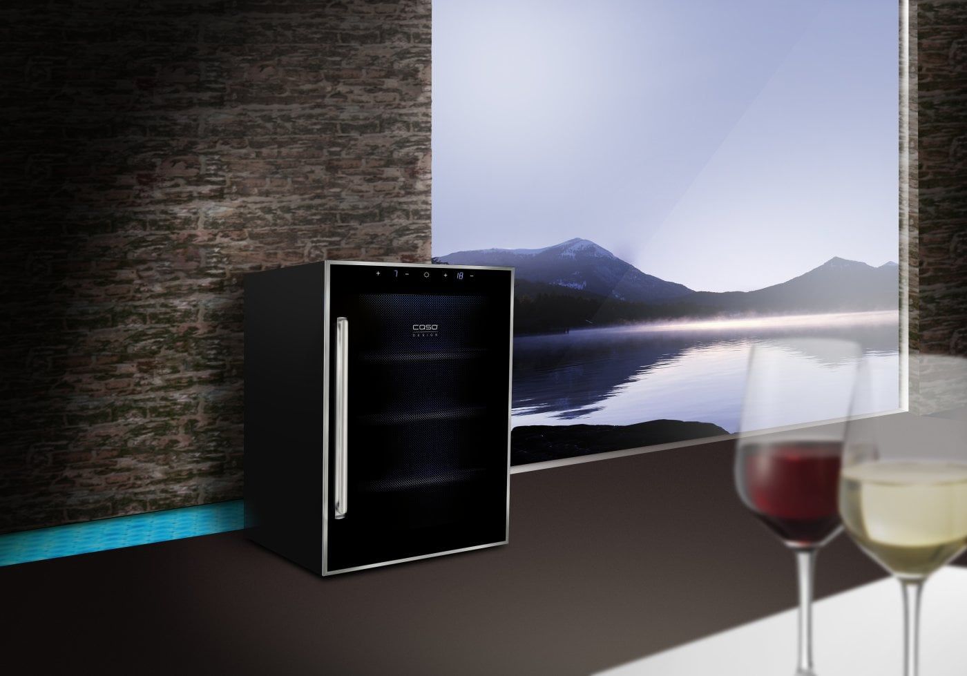 Tủ rượu độc lập CASO WineDuett Touch 21