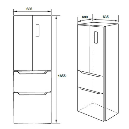 Tủ lạnh nhiều ngăn HAFELE HF-MULA 534.14.040