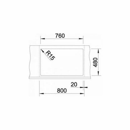 Chậu rửa bát Blanco LEXA 8 Anthrancite