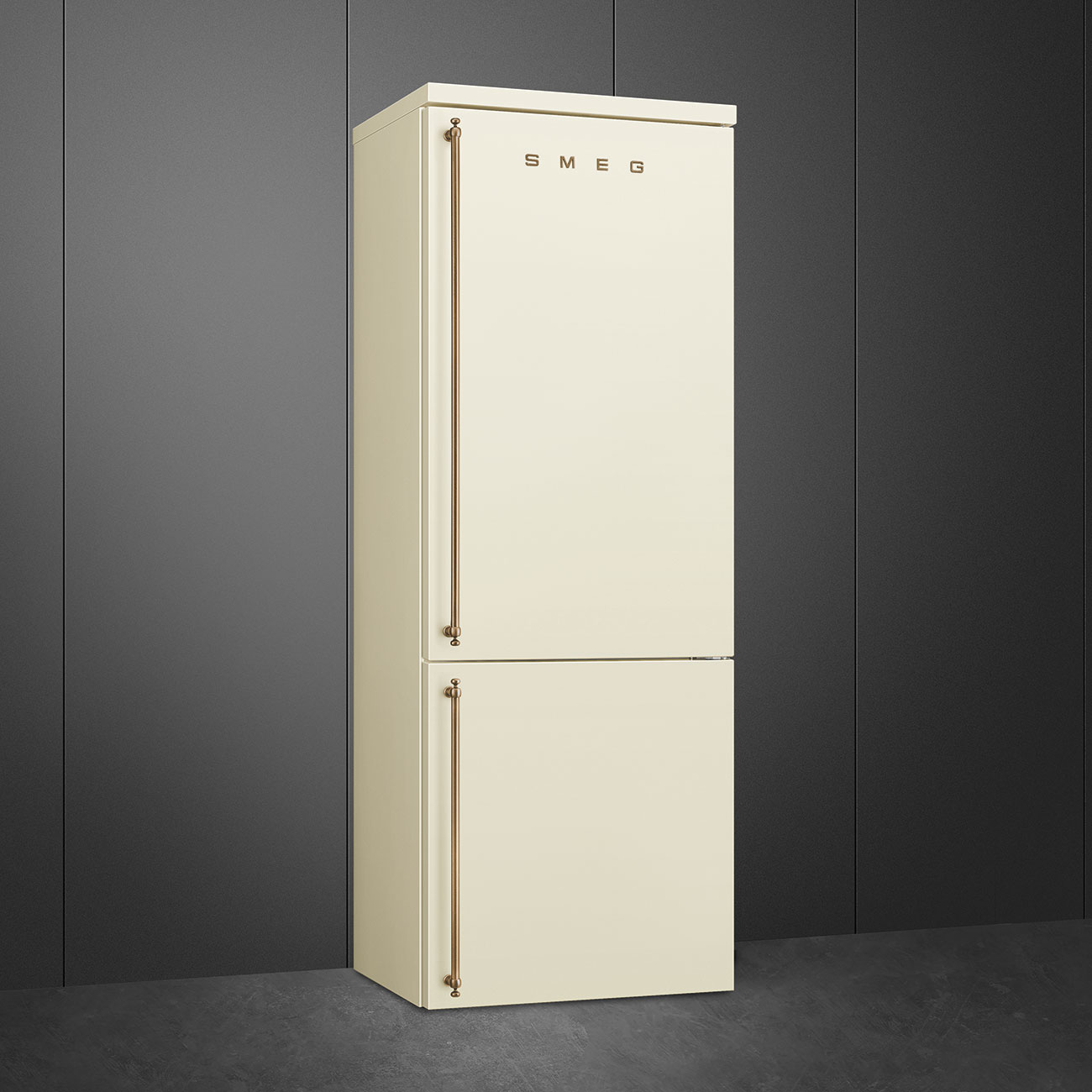 Tủ lạnh 2 ngăn cánh phải SMEG FA8005RPO5 màu kem