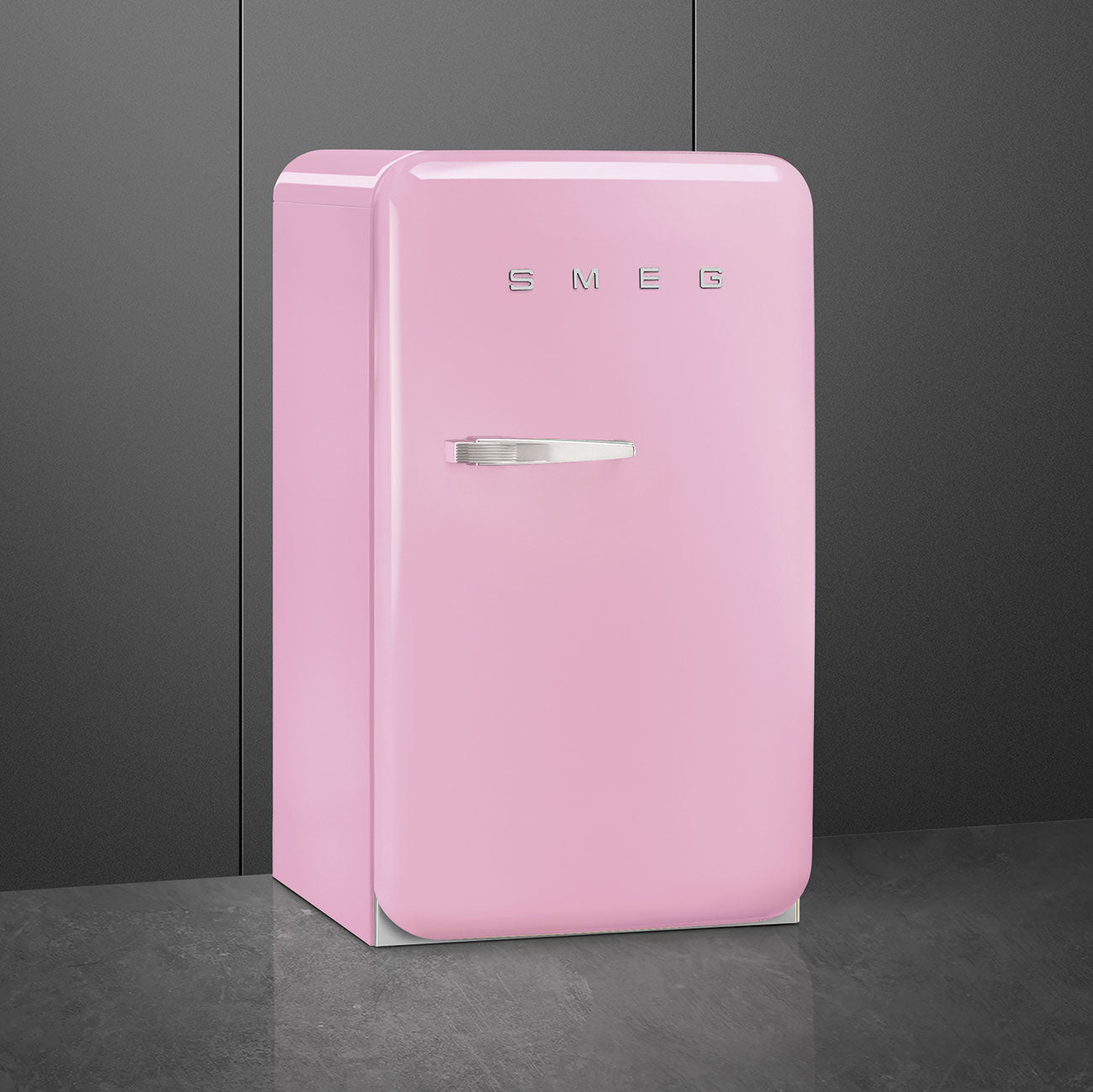 Tủ lạnh mini một cửa SMEG FAB10RPK5 màu hồng cánh phải