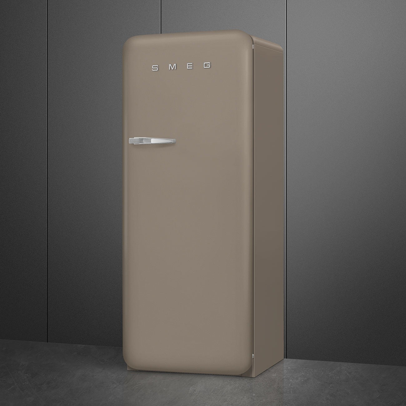 Tủ lạnh một cửa SMEG FAB28RDTP5 màu Taupe cánh phải