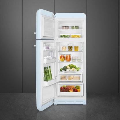 Tủ lạnh cửa đôi SMEG FAB30LPB5 màu xanh dương pastel cánh trái