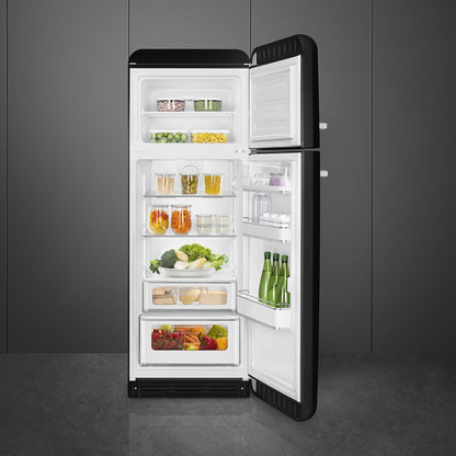Tủ lạnh cửa đôi SMEG FAB30RBL5 màu đen cánh phải
