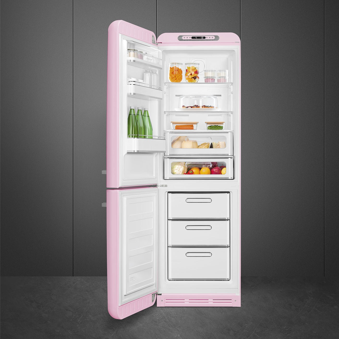 Tủ lạnh 2 ngăn SMEG FAB32LPK5  màu hồng cánh trái
