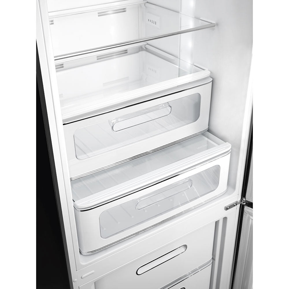 Tủ lạnh 2 ngăn SMEG FAB32RBL5 màu đen cánh phải