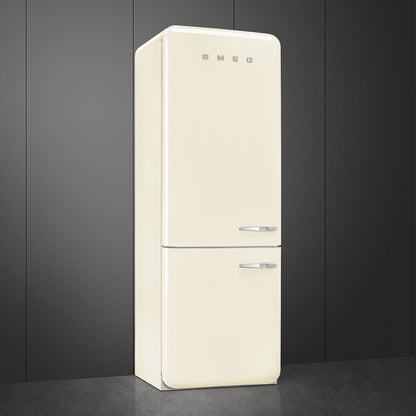 Tủ lạnh 2 ngăn đỉnh dưới SMEG FAB38LCR5 màu kem cánh trái