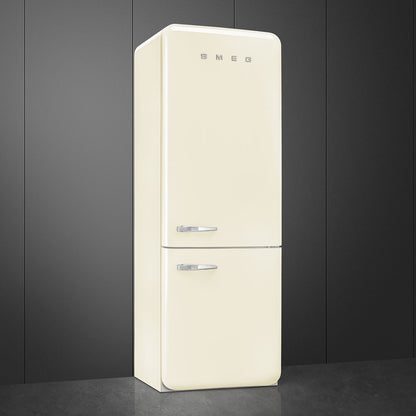 Tủ lạnh 2 ngăn đỉnh dưới SMEG FAB38RCR5 màu kem cánh phải