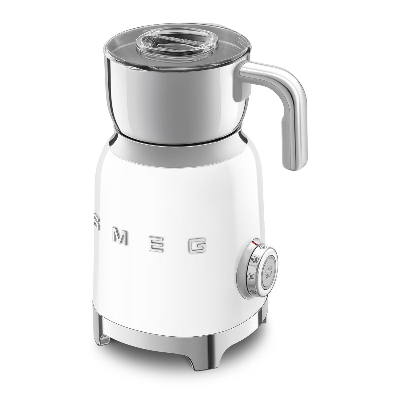 Máy đánh sữa tạo bọt SMEG MFF01WHEU màu trắng