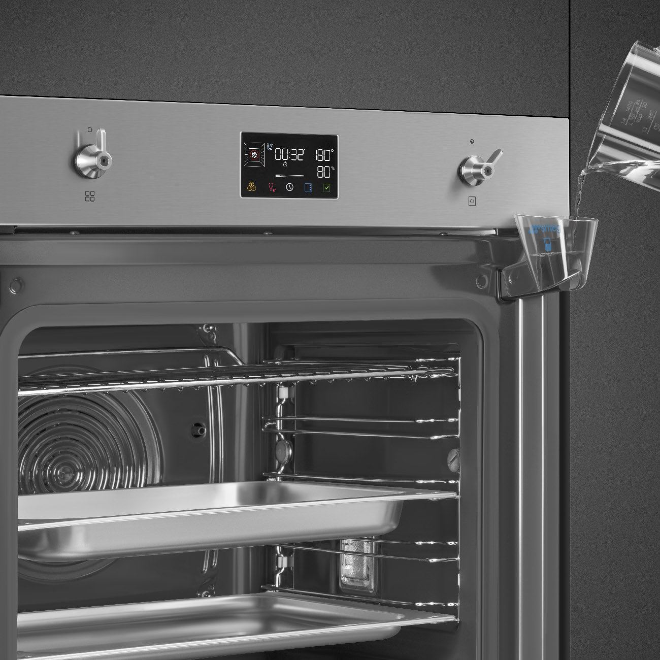 Lò nướng kết hợp hấp SMEG SO6302S3PX