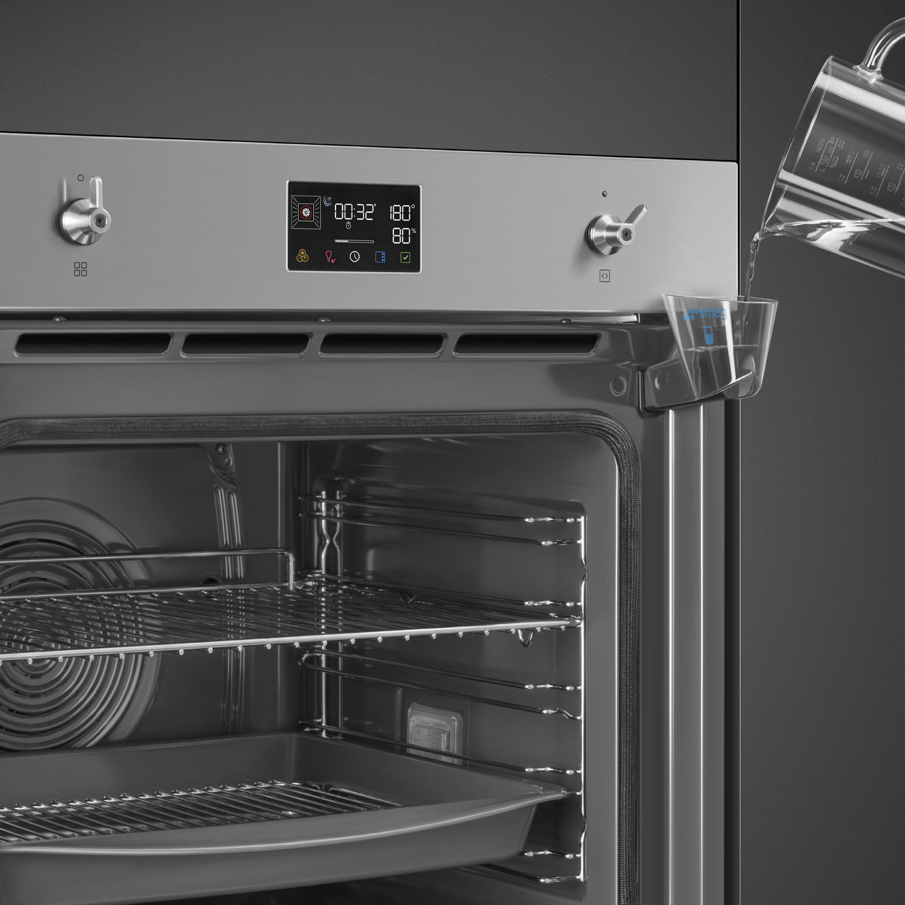 Lò nướng kết hợp hấp SMEG SOP6302S2PX