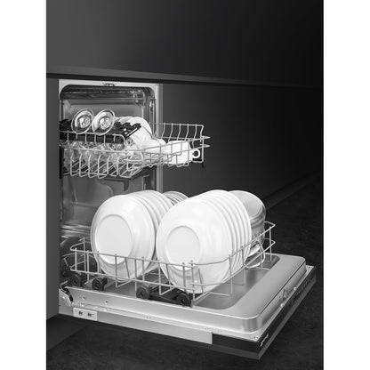 Máy rửa bát âm tủ SMEG ST4512IN màu đen