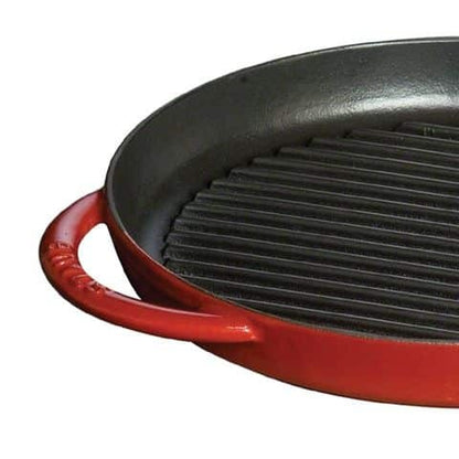 Staub – Chảo gang nướng màu đỏ cherry #26cm (B) – 12093006-B