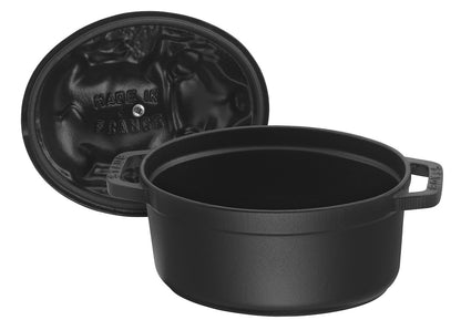 Staub – Nồi Nắp Hình Con Heo Màu Đen – 17cm