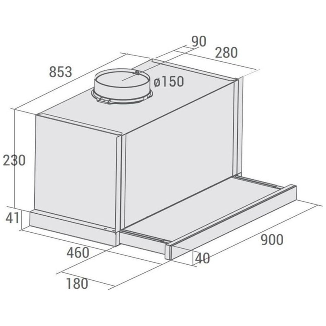 Máy hút mùi âm tủ FAGOR AF3-949X