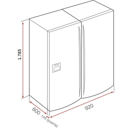 Tủ lạnh side by side TEKA NF2 650