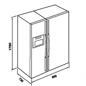 Tủ lạnh side by side TEKA NFD 650