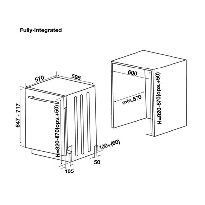 Máy rửa bát âm tủ HAFELE HDW-FI60A 533.23.260