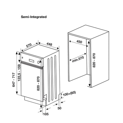Máy rửa bát âm tủ HAFELE HDW-HI45A 533.23.275