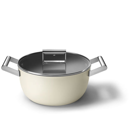 Xoong nồi Smeg CKFC2411CRM màu kem 24cm