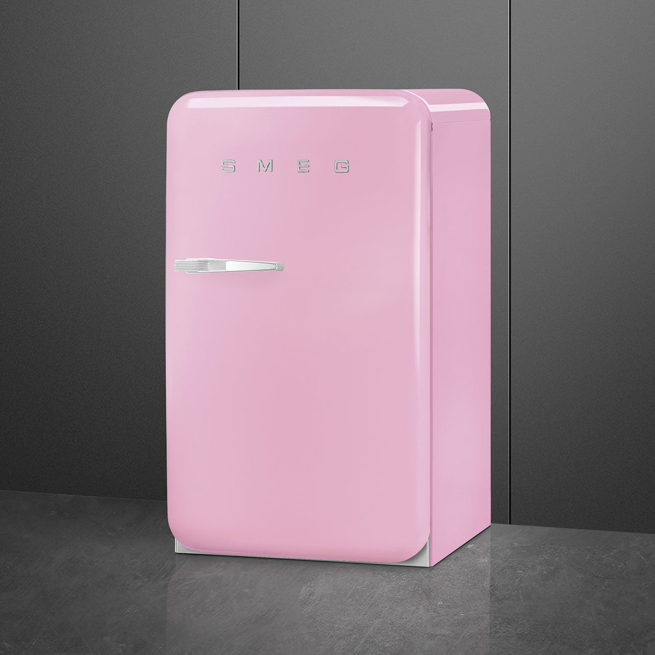 Tủ lạnh mini một cửa SMEG FAB10RPK5 màu hồng cánh phải