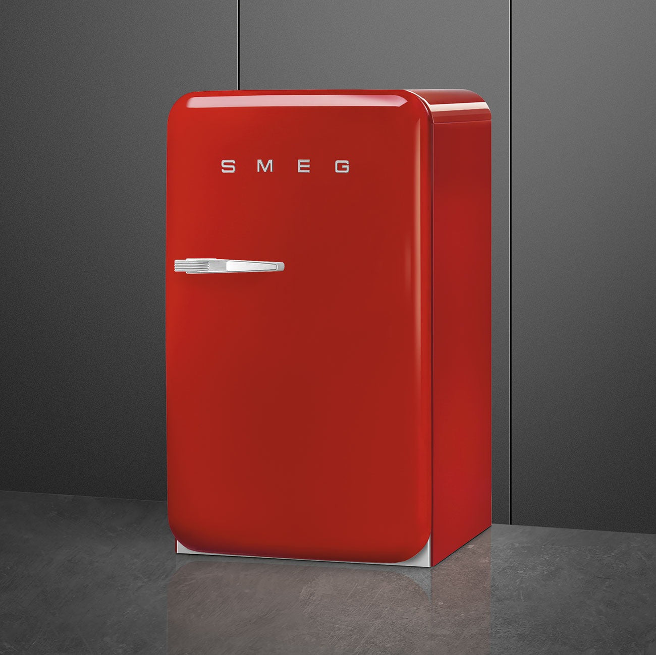 Tủ lạnh một cửa SMEG FAB10RRD6 màu đỏ cánh phải