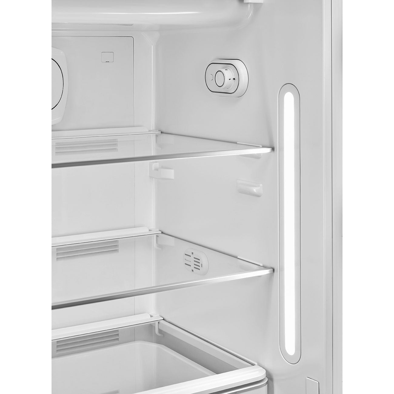 Tủ lạnh một cửa SMEG FAB28RSV5 màu bạc cánh phải