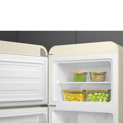 Tủ lạnh cửa đôi SMEG FAB30LCR5 màu kem cánh trái