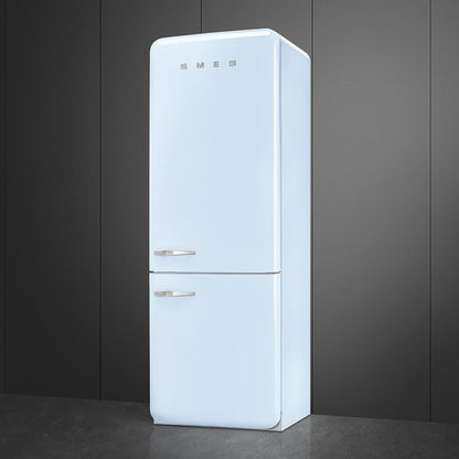 Tủ lạnh 2 ngăn đỉnh dưới SMEG FAB38RPB5 màu xanh dương cánh phải