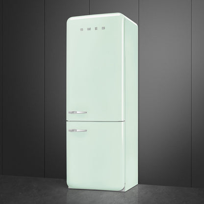 Tủ lạnh 2 ngăn đỉnh dưới SMEG FAB38RPG5 màu xanh pastel cánh phải