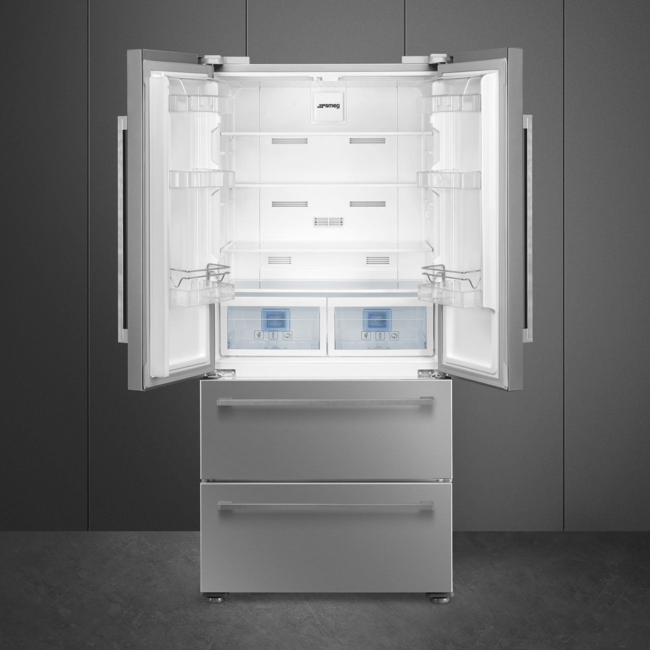 Tủ lạnh 4 ngăn SMEG FQ55FXDF màu inox