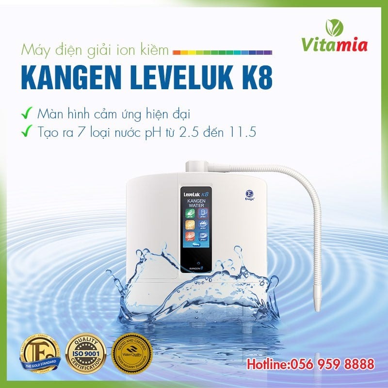 Máy lọc nước Kangen Leveluk K8