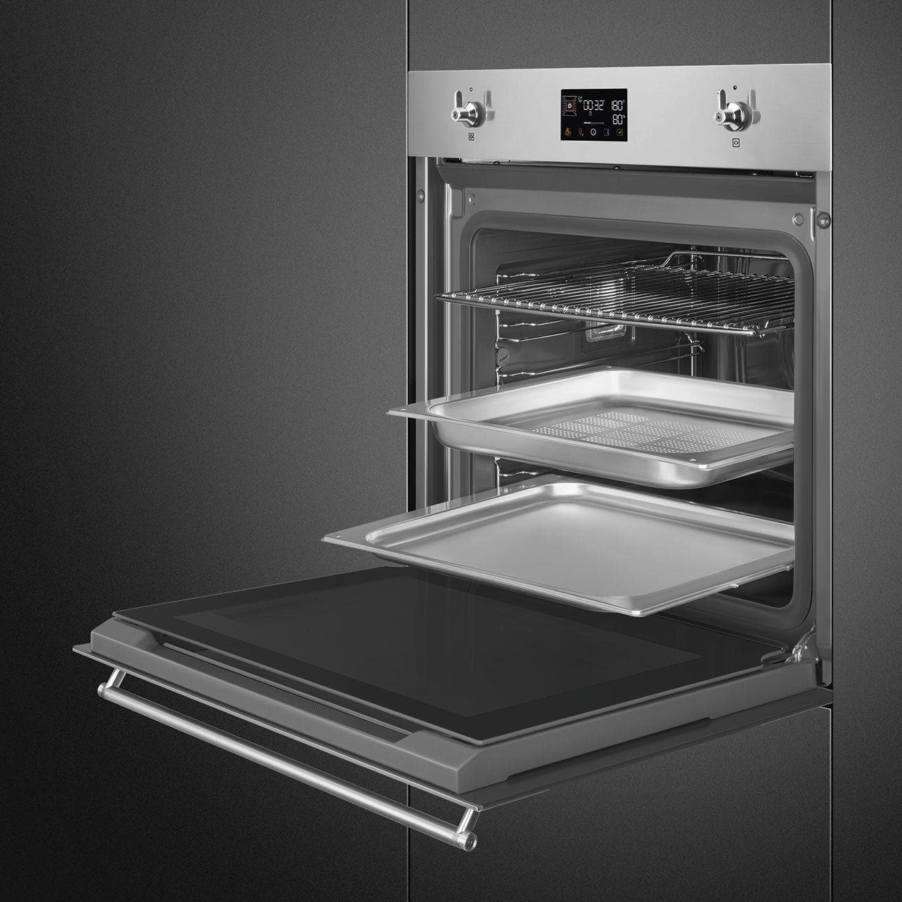 Lò nướng kết hợp hấp SMEG SO6302S3PX