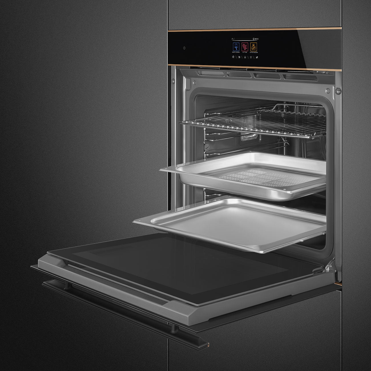 Lò nướng kết hợp hấp SMEG SO6604S4PNR