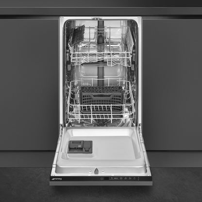 Máy rửa bát âm tủ SMEG ST4512IN màu đen