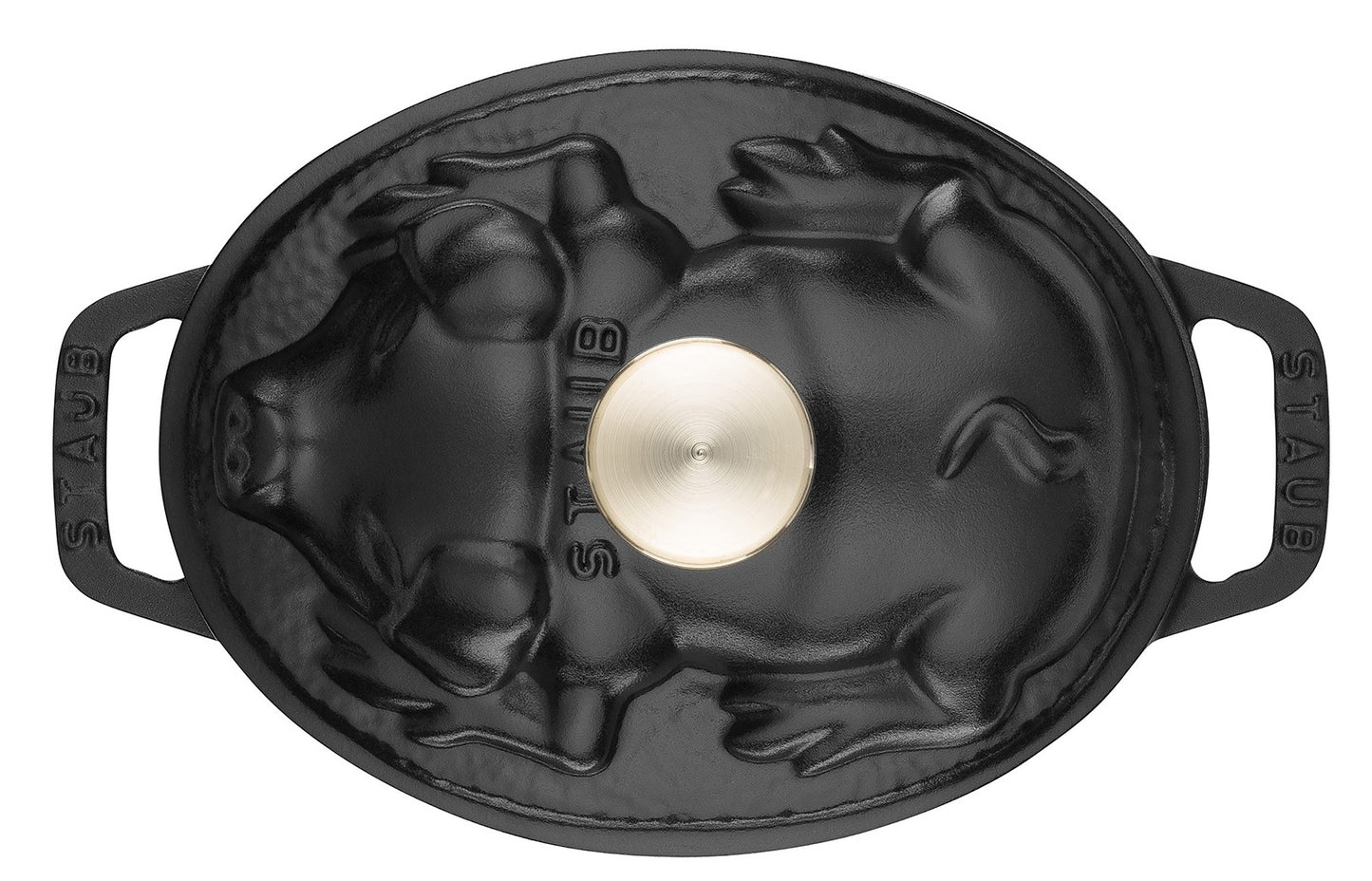 Staub – Nồi Nắp Hình Con Heo Màu Đen – 17cm