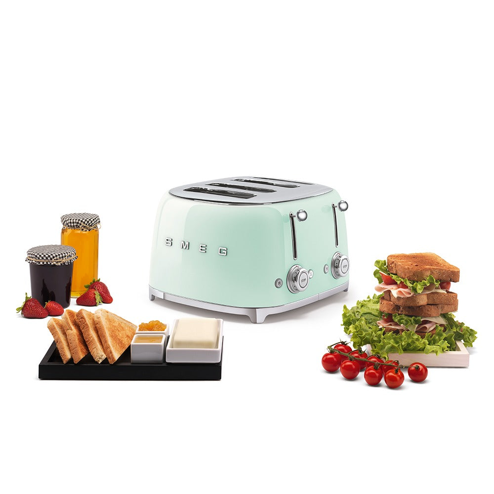 Máy nướng bánh mì SMEG TSF03PGEU màu xanh lá cây
