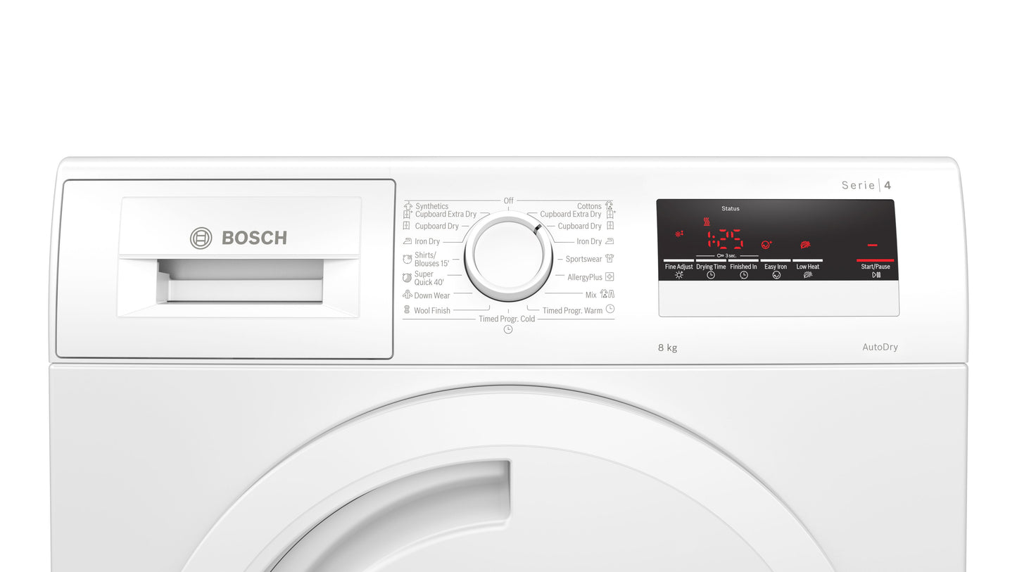 Máy sấy quần áo BOSCH WTN84201MY| Serie 4
