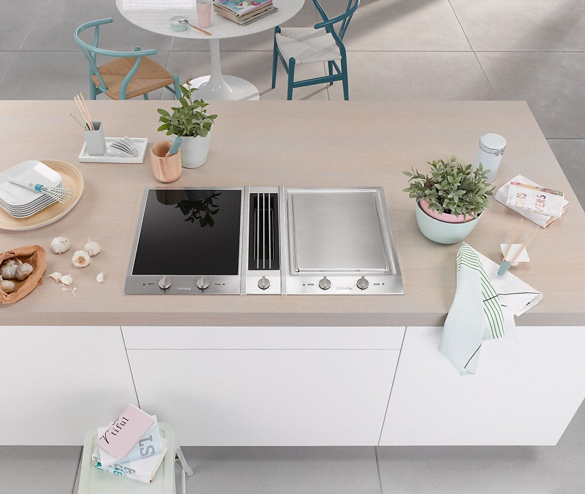 Bếp hỗn hợp điện từ MIELE CSDA1020
