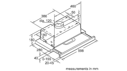 Máy hút mùi âm tủ BOSCH HMH.DHI623GSG|Serie 4