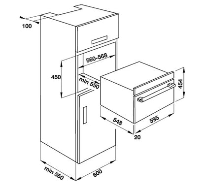 Lò nướng kết hợp vi sóng HAFELE HO-KT45B 535.02.731