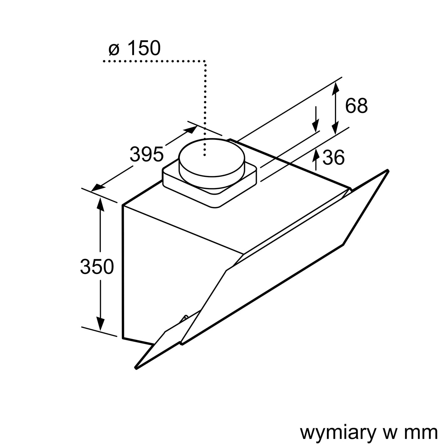 Máy hút mùi treo tường BOSCH DWK065G60|Serie 2